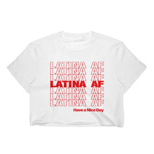 Load image into Gallery viewer, Latina AF Statement Crop Tee
