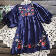 Load image into Gallery viewer, Enchanted Garden Embroidered Tunic Dress
