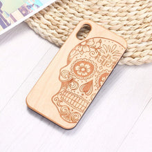 Load image into Gallery viewer, Mexican skull Vintage Floral Engraved Wood Phone Case Coque Funda For iPhone 12  6S 6Plus 7 7Plus 8 8Plus XR X XS Max 11 Pro Max
