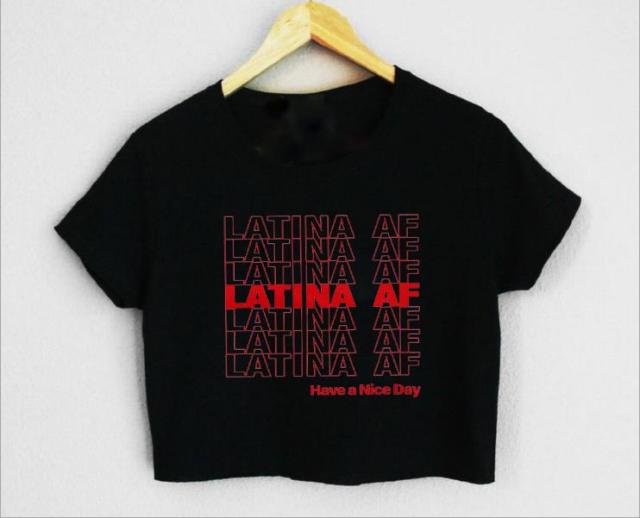 Latina AF Statement Crop Tee